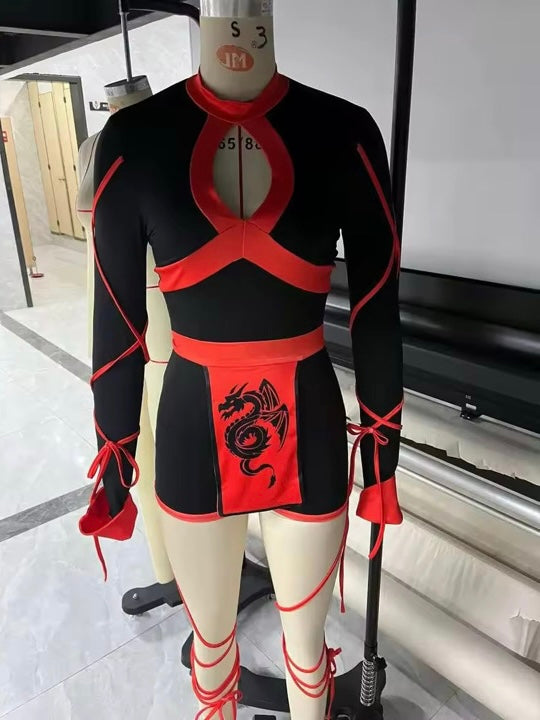 Ninja and Cop costumes