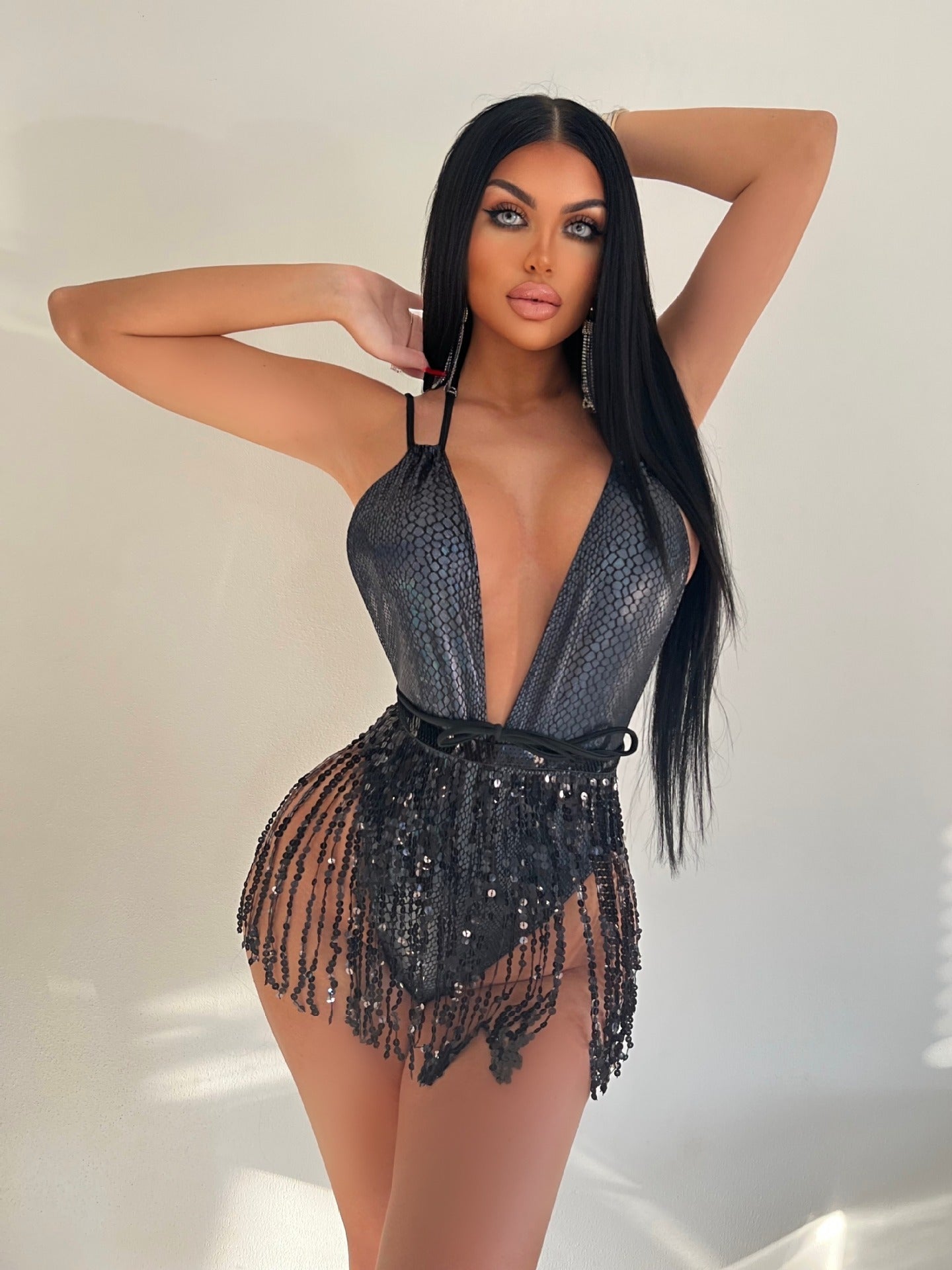 RITUAL DRIP™ Tassel One-Piece Swimsuit – Liquid Fantasy Series