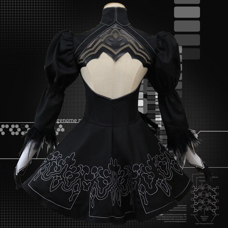 YoRHa Shadow Dress Set – Cosplay Couture Inspired by 2B