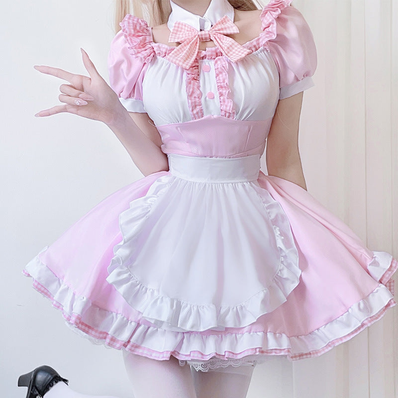 Japanese Anime Maid Costume Cute Maid Ware Soft Girl Cosplay Cat Lolita