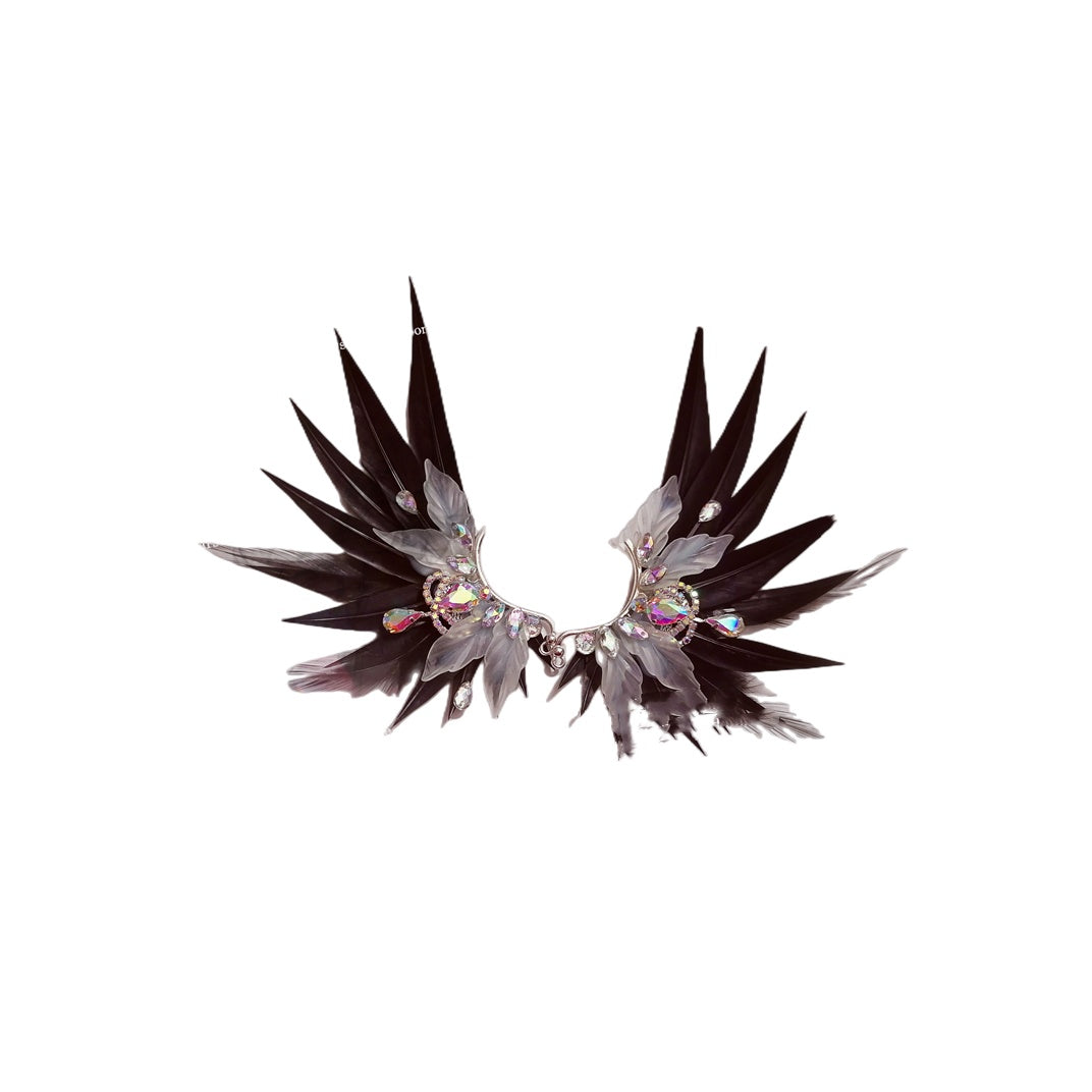 Feather Earrings Angel Wings Jewelry