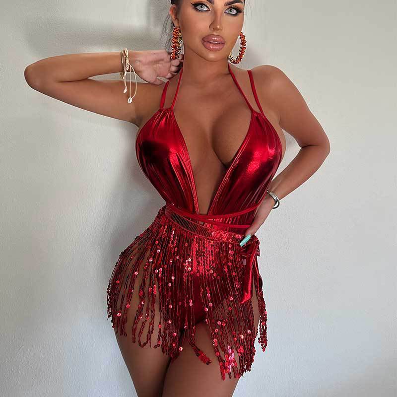 RITUAL DRIP™ Tassel One-Piece Swimsuit – Liquid Fantasy Series