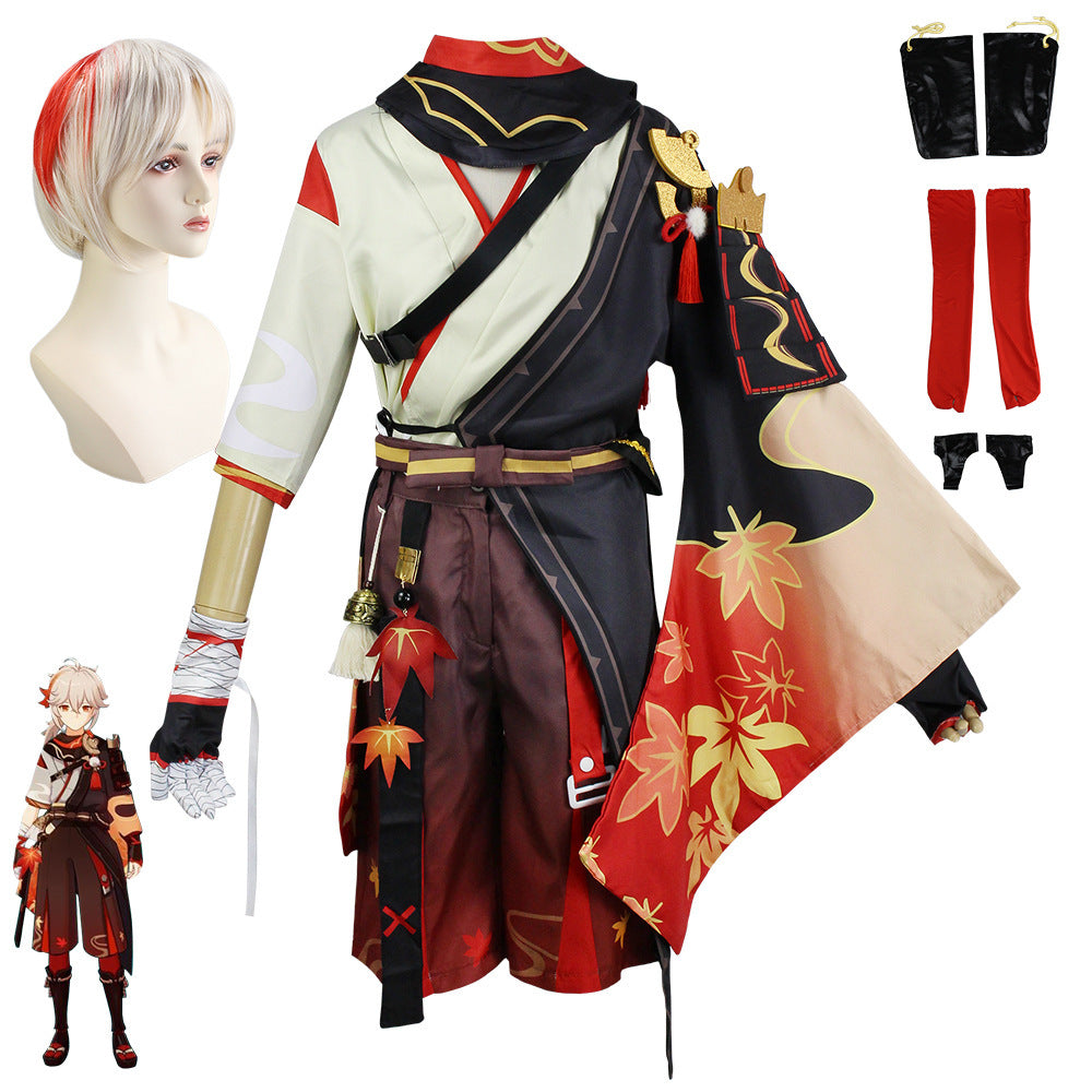 Kaedehara Kazuha Full Cosplay Set – Includes Wig | ASHBURN™ Windblade Edition