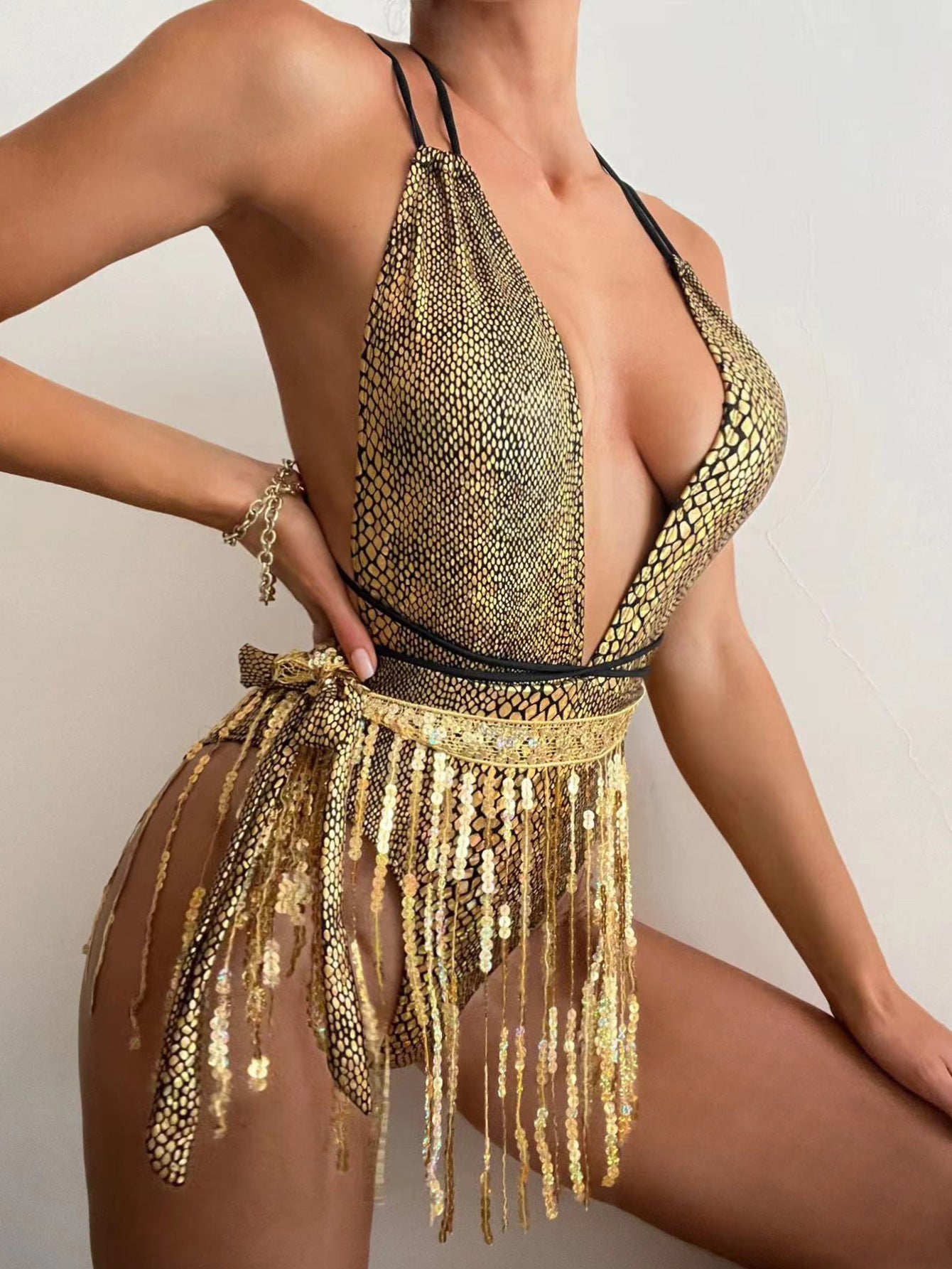 RITUAL DRIP™ Tassel One-Piece Swimsuit – Liquid Fantasy Series