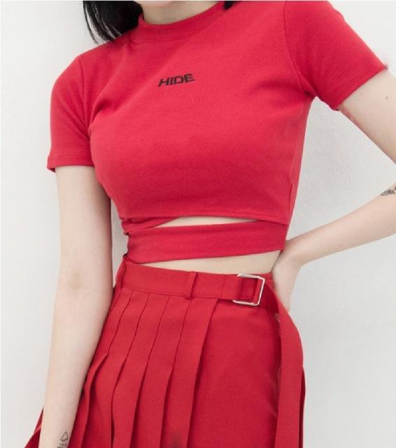“HIDE” EMBROIDERY TEE