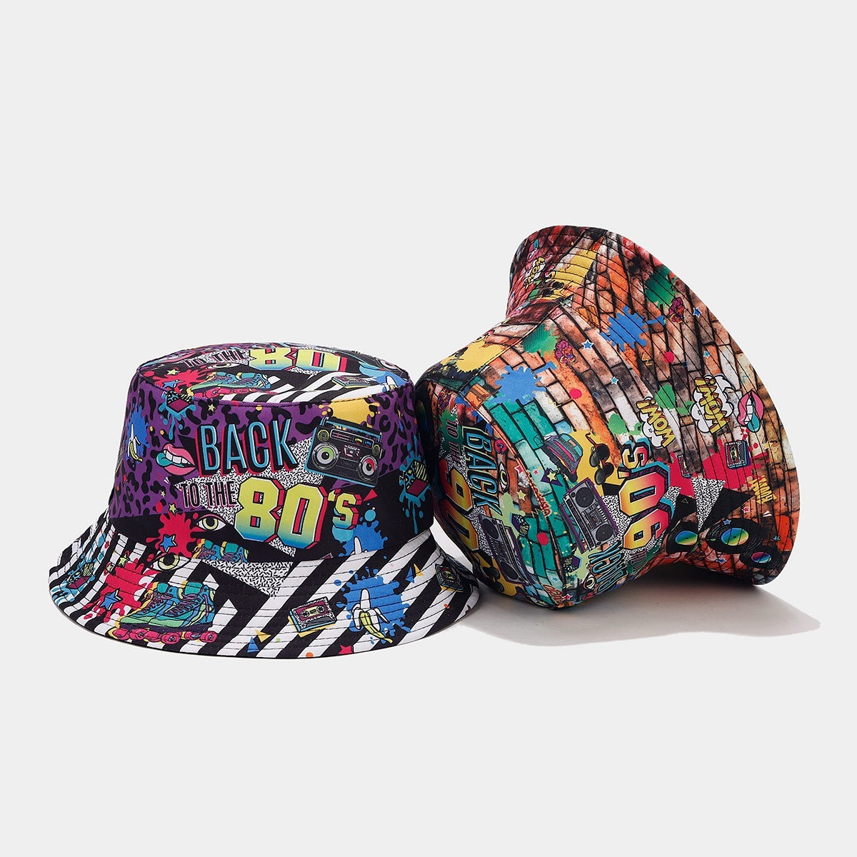 ASHBURN™ FlipTrip Bucket Hat – Graffiti Reversible Streetcore Edition
