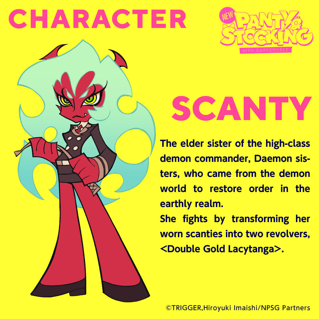 Full Set Anime Scanty Daemon Cosplay Costume from Panty & Stocking