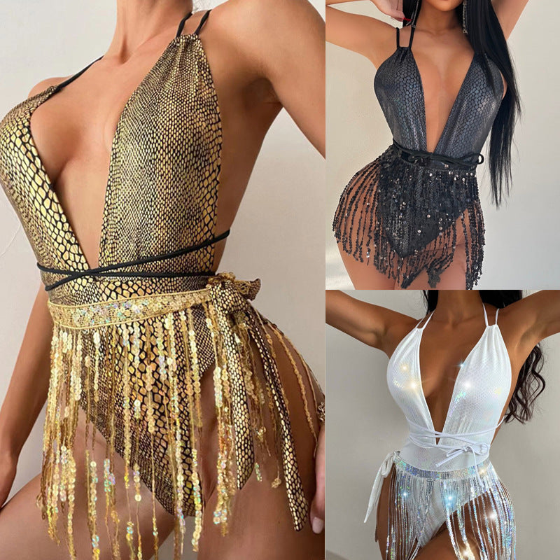 RITUAL DRIP™ Tassel One-Piece Swimsuit – Liquid Fantasy Series