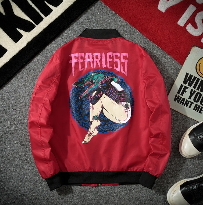 FEARLESS Embroidered Pilot Jacket – “Sky Rebellion” Edition