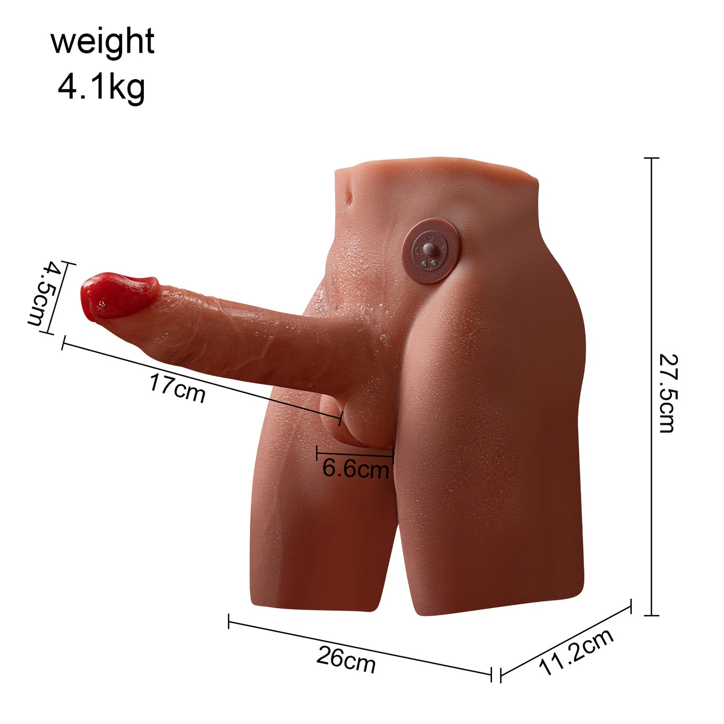 ASHBURN™ “She Don’t Share” Dual Channel Silicone Torso