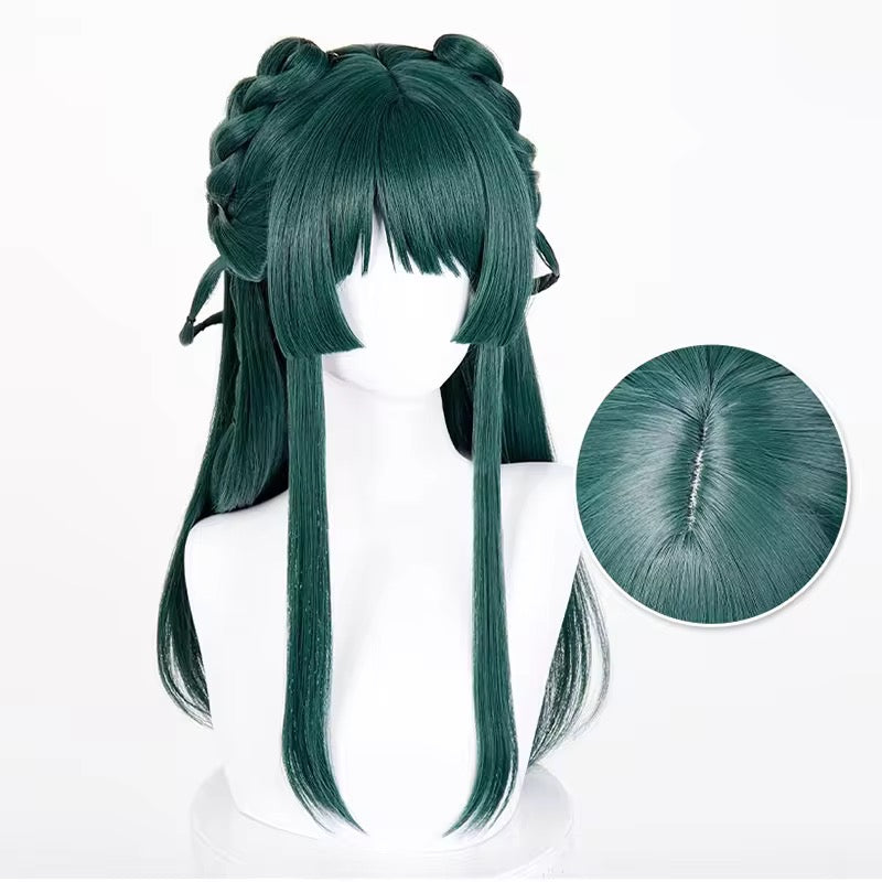 Maomao Wig Cosplay 65cm Long Dark Green The Apothecary Diarles Anime Peluca Synthetic Halloween Party Cosplay Wig wig