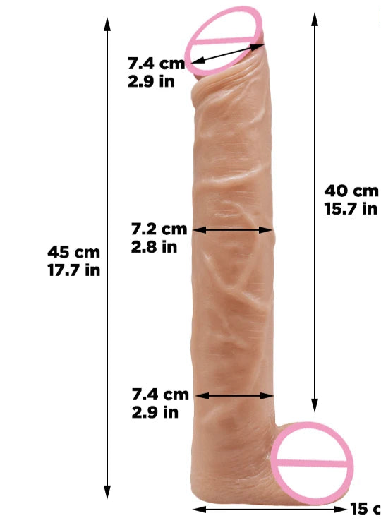 45cm extra Large Dildo king Size Monster Rubber Penis Xxxl Dildo Anal Big Plug Sexual Toys 7.4cm Diameter Dildos Gigantes