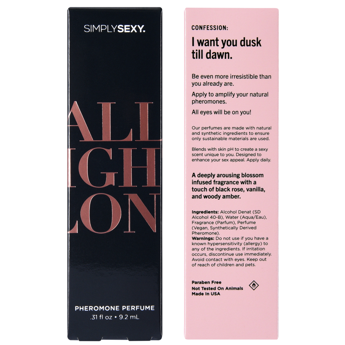 SIMPLY SEXY PHEROMONE PERFUME SPRAY - ALL NIGHT LONG - 0.31 floz | 9.2mL