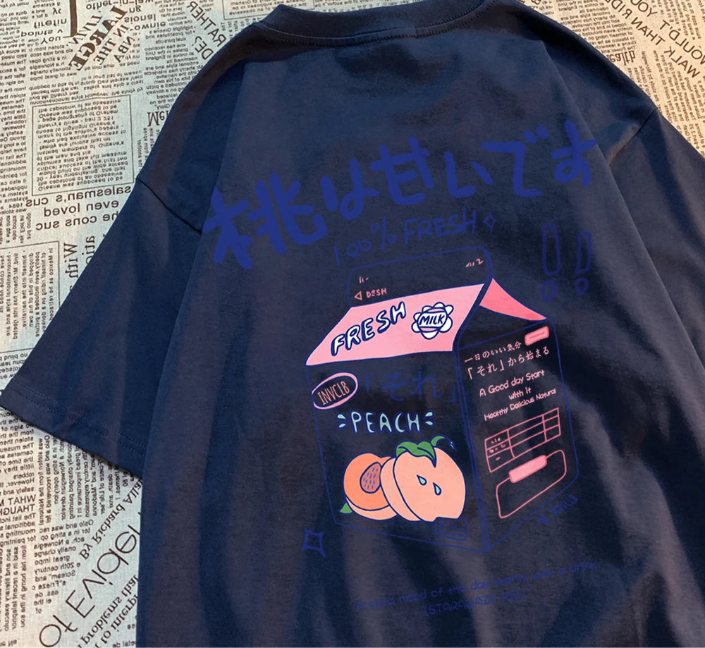 Peach Flavored Beverage baggy Tee Shirt
