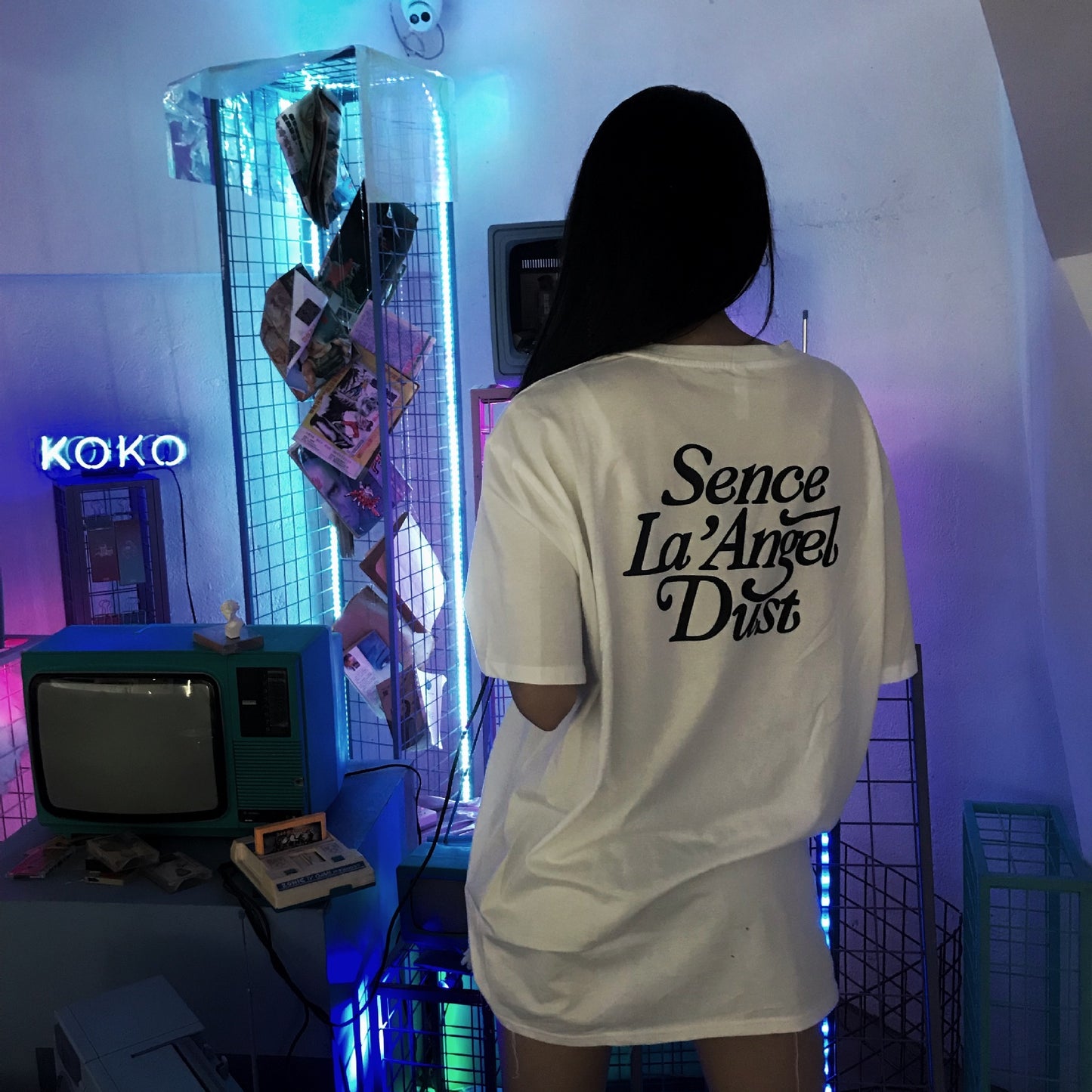 Distorted Teddy Tee – “Soft Chaos” Edition