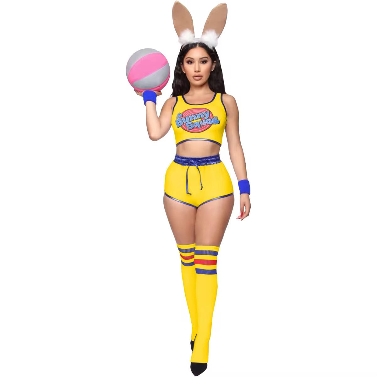 🐰 sexy Bunny Squad Cheerleader Costume Set (XS–XXL, 5 Colors) group options group costumes