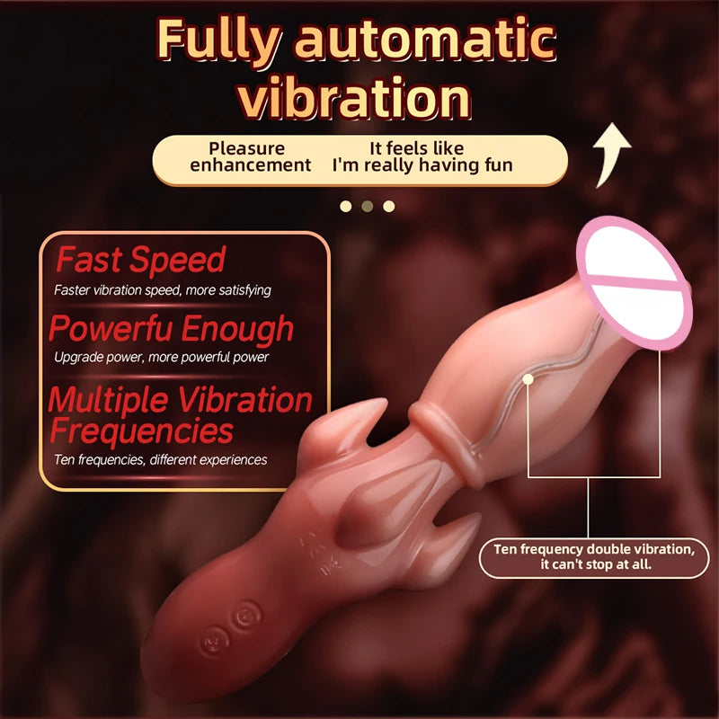 Realistic Skin Dildo Silicone Vibrator for Man Women Vagina Clitoris G Spot Stimulator With 10 Vibration Sex Toy Female Vibrator