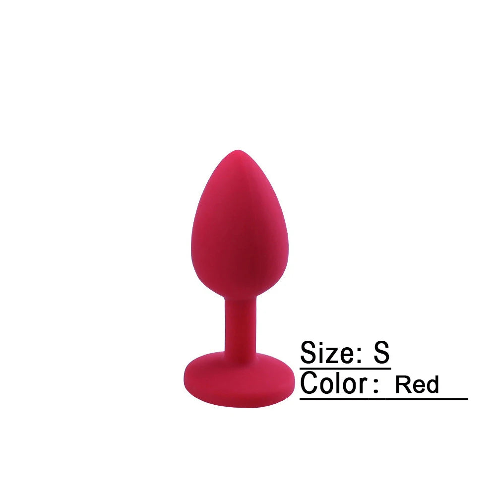 3 Size Silicone Butt Plug Anal Plug Prostate Massage Stimulator Anal Trainer for Adult Erotic Sex Toys for Women Men Gay Couples