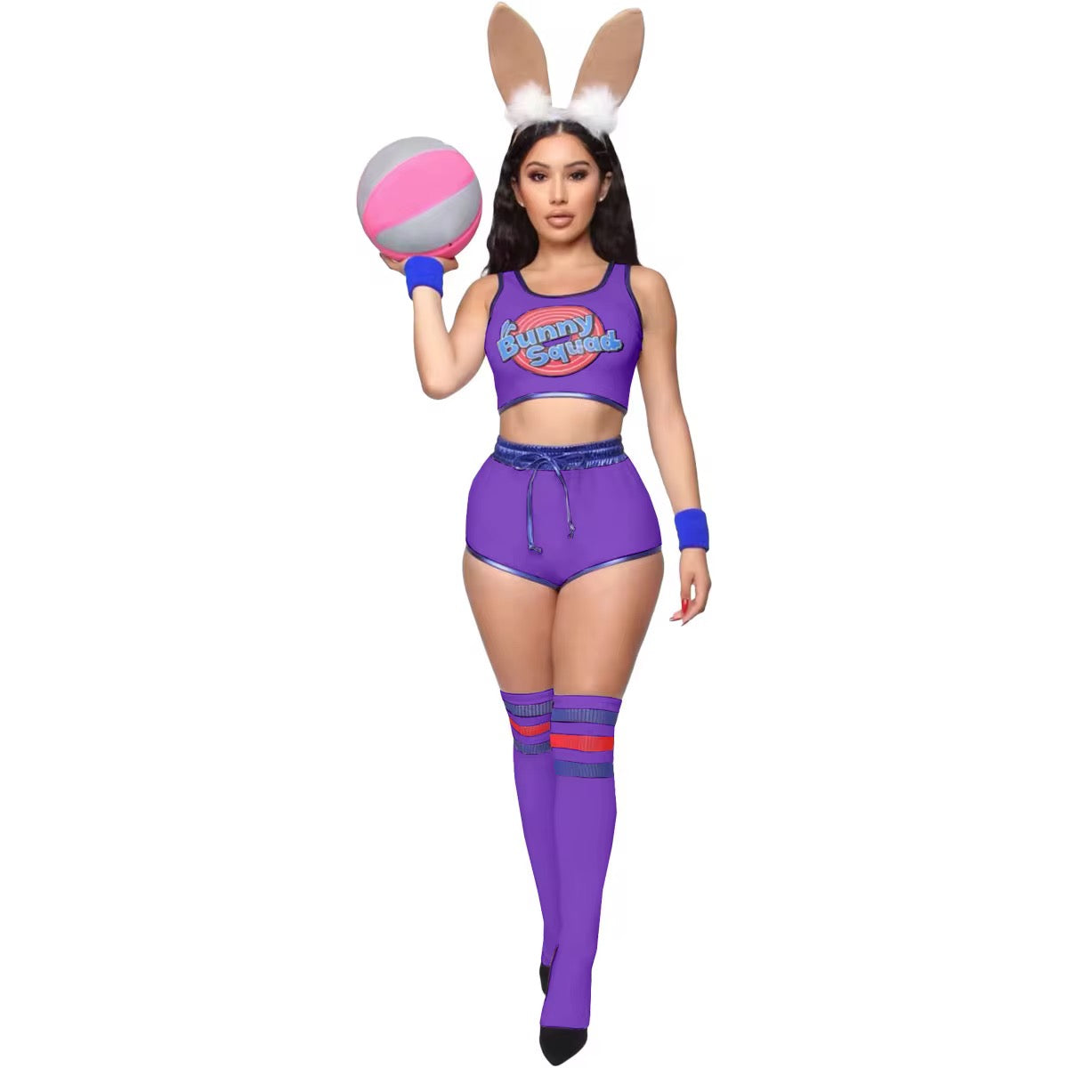 🐰 sexy Bunny Squad Cheerleader Costume Set (XS–XXL, 5 Colors) group options group costumes