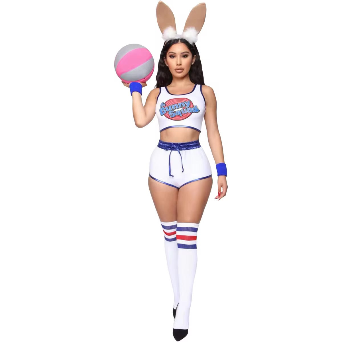 🐰 sexy Bunny Squad Cheerleader Costume Set (XS–XXL, 5 Colors) group options group costumes