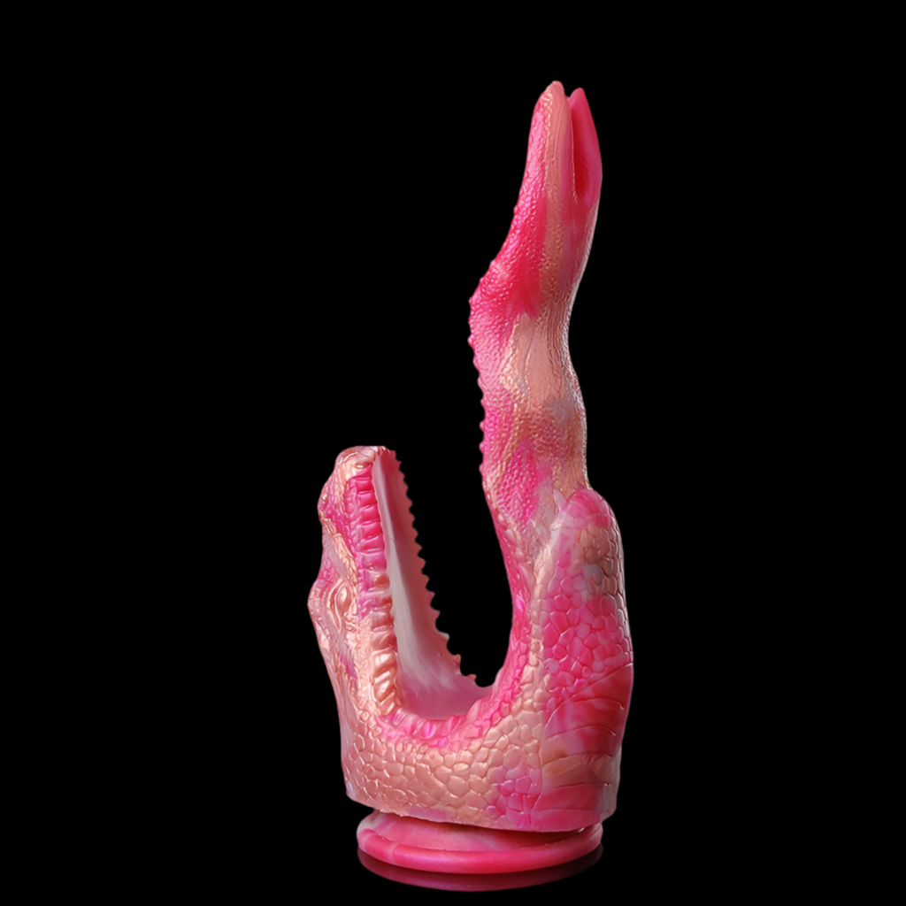 Ashburn Double monster With Suction Cup Realistic Dragon Tongue