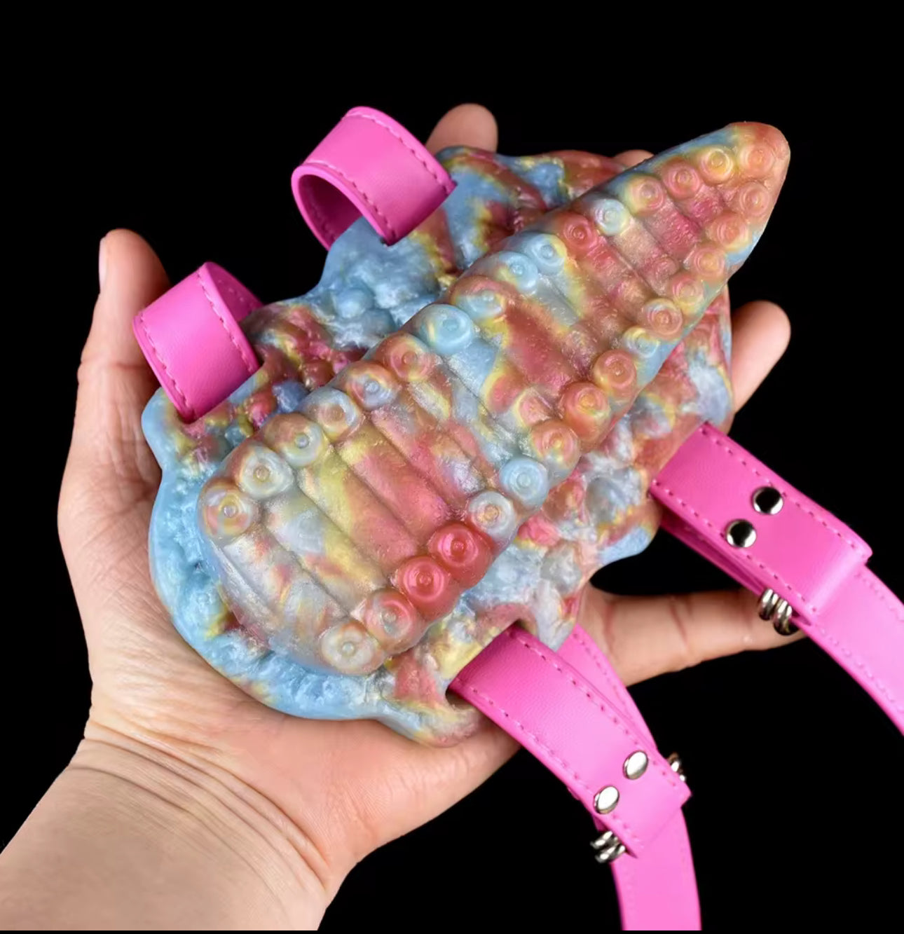 Grinder with leather pink remote control vibration