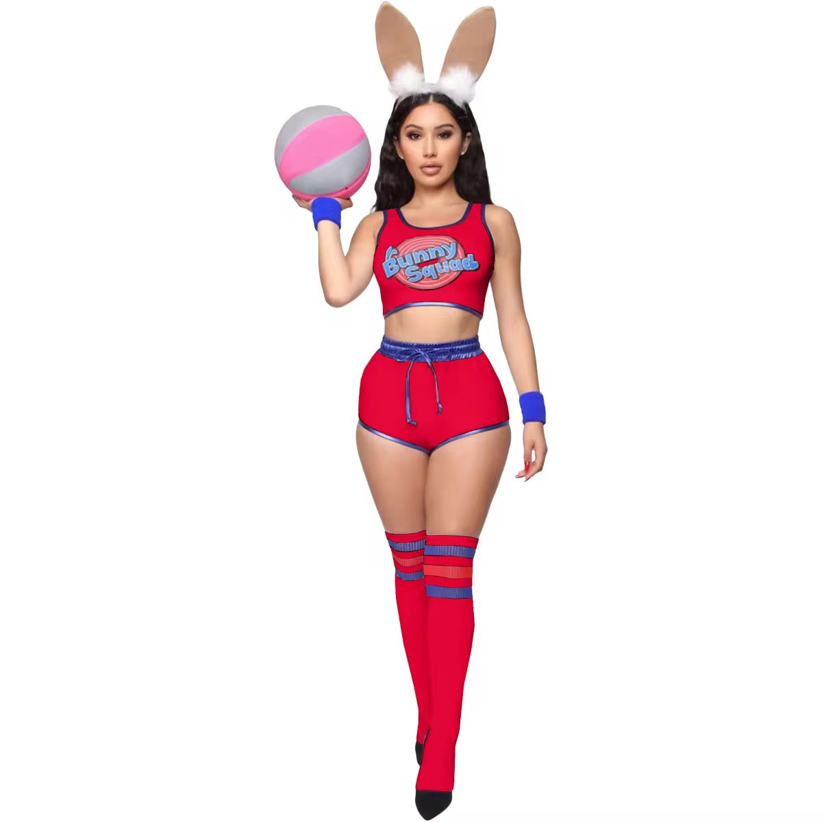 🐰 sexy Bunny Squad Cheerleader Costume Set (XS–XXL, 5 Colors) group options group costumes