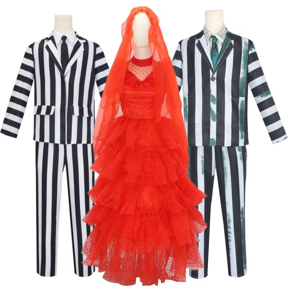 Lydia Deetz Red Wedding Dress Costume – Beetlejuice Inspired