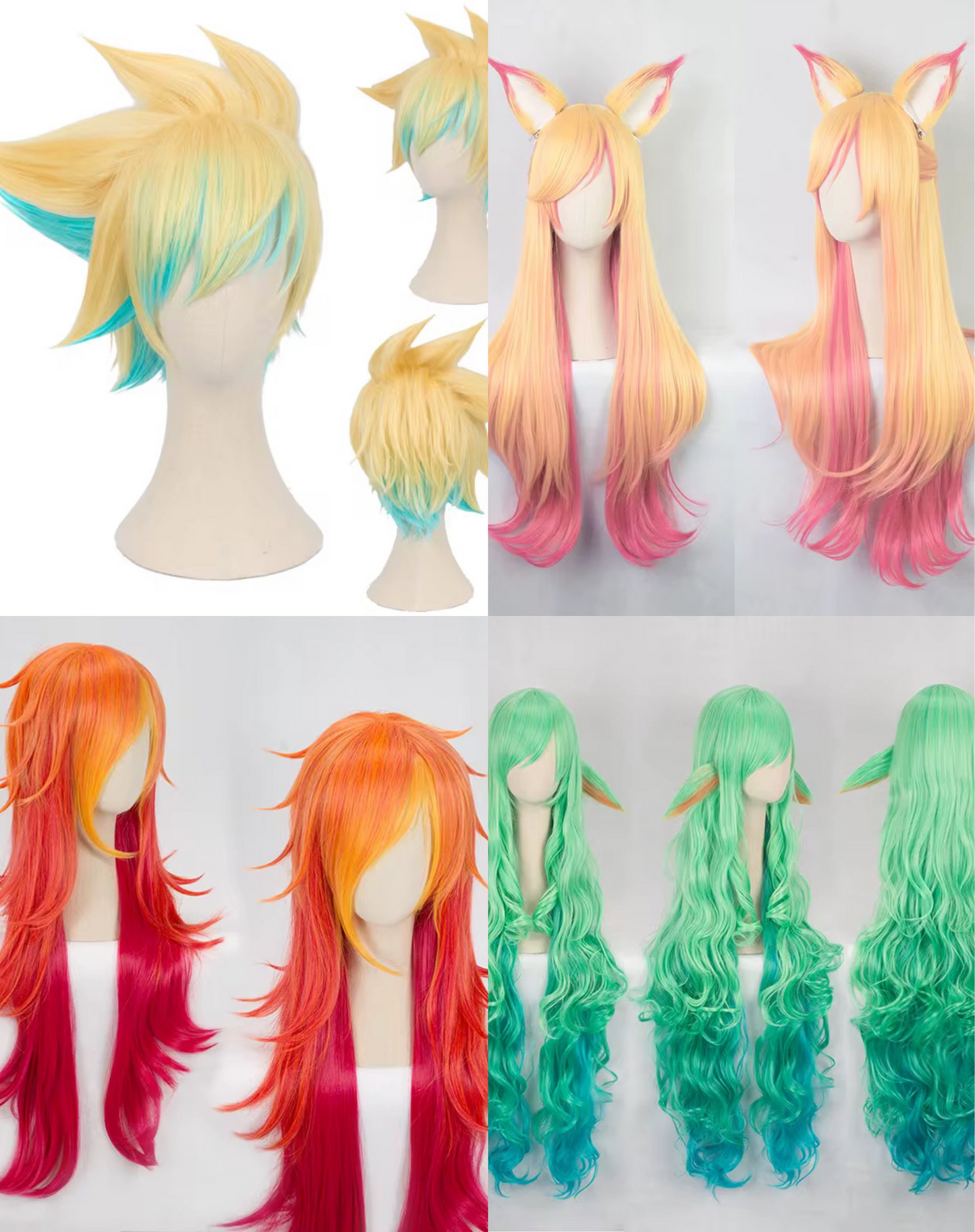 LOL Star Guardian Wig Cosplay League of Leagends Anime Miss Fortune Soraka Syndra Wig wig