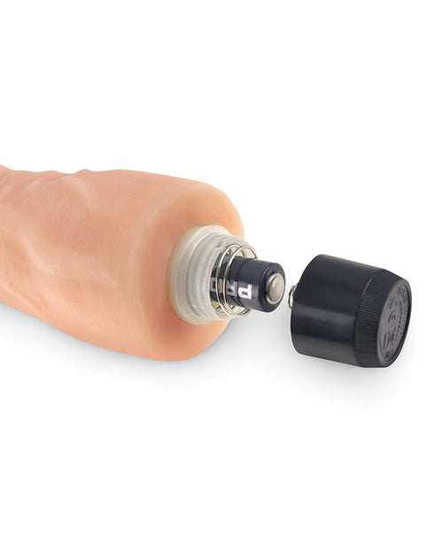 Real Feel No. 9 Long 9" Vibe Waterproof - Multi-speed Flesh