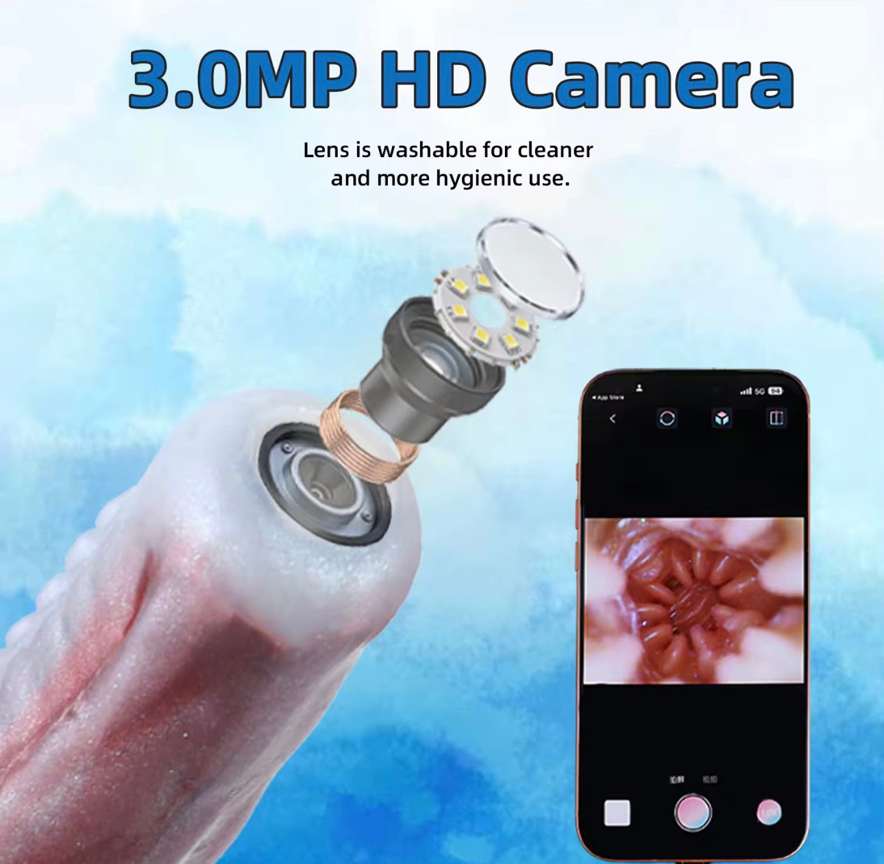 25in Endoscope Octopus dildo