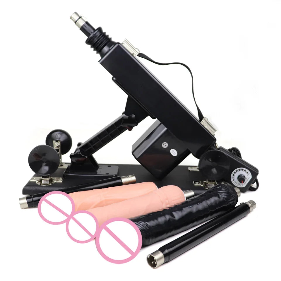 FREDORCH Sex machines for woman Automatic Masturbation Pumping Gun 3XLR sex machines for adults With Dildo sex toys sex machine