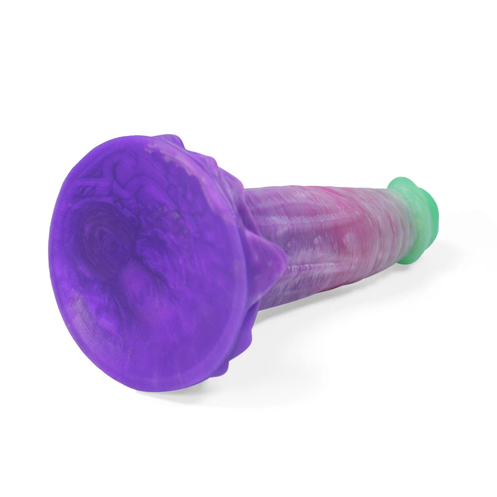 8 Inch 2024 Colorful Dildos Soft Purple Suction Cup Alien Dildo and Anal Plug Fantasy Cobra Dildo for Men and Women Adult Use