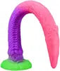 Adult Sex Toys Realistic Animal Octopus Tentacle Dildo Extra Long Rod Whip Luminous Dragon Silicone Anal Plug With Suction Cup