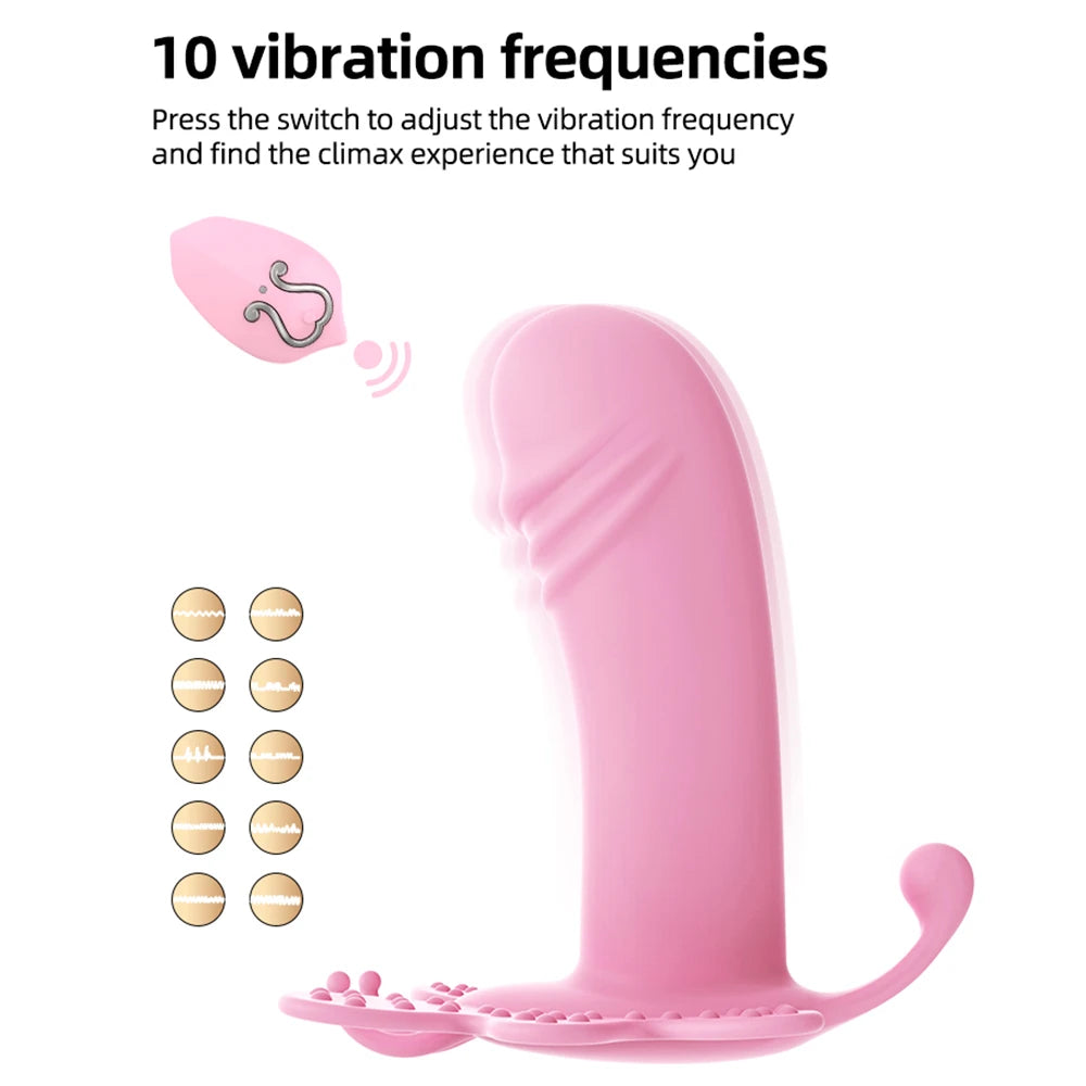 ASHBURNS Remote Control Wearable Vibrator Invisible Butterfly lingerie