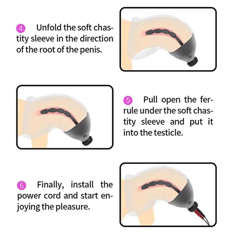 Electric Shock Penis Plug Cock Ring Chastity Cage Penis Electric Stimulator Bdsm Extreme Tazer Masturbator Male Urethral Dilator