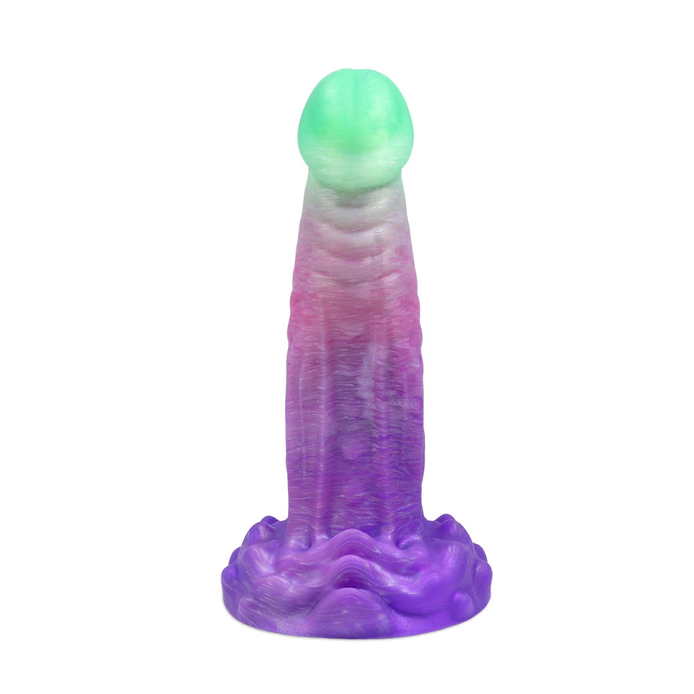 8 Inch 2024 Colorful Dildos Soft Purple Suction Cup Alien Dildo and Anal Plug Fantasy Cobra Dildo for Men and Women Adult Use