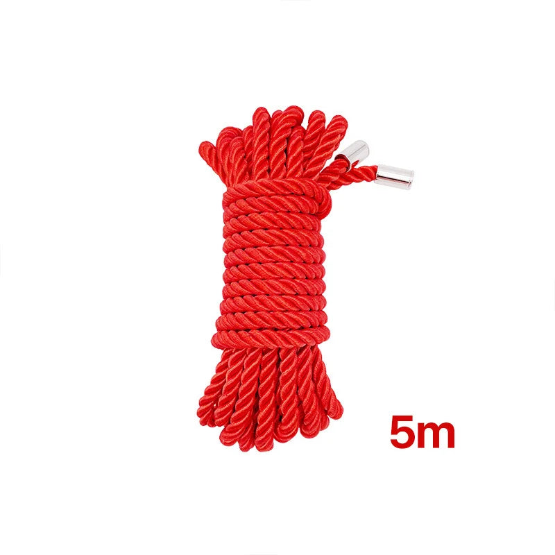 ASHBURNS 5m/10m Upgrade Soft Silk Rope Sex Bondage Restraint Slave Roleplay Sex Toys For Women Couples Adult Games Erotic Bdsm Fetish