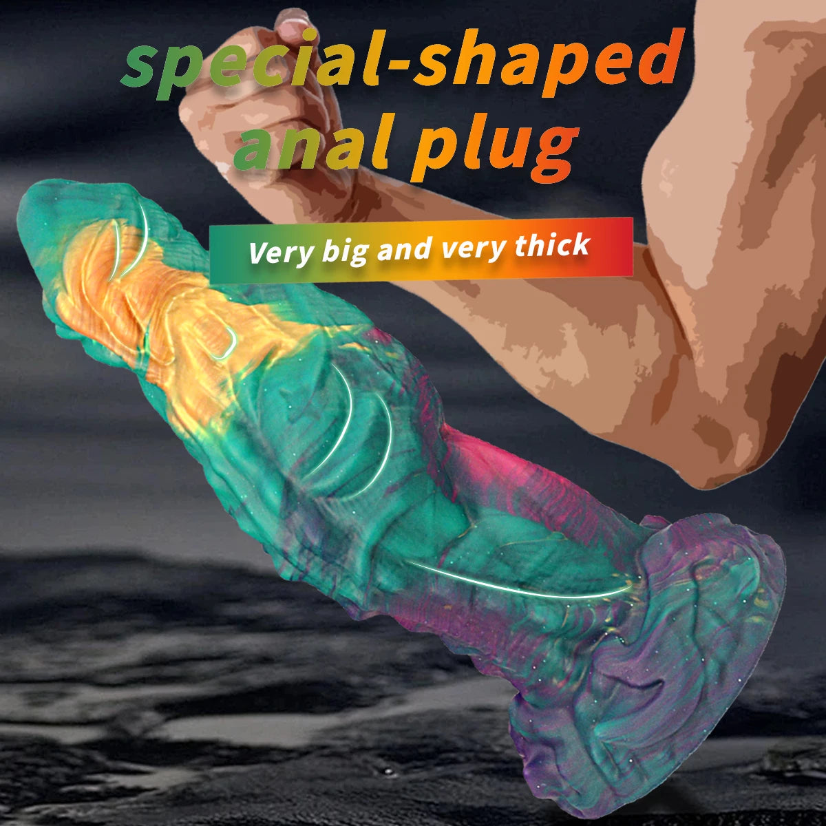 Super Huge Monster alien Dildo with Suction up Extra Large Fantasy Massive Giant Penis G-spot Stimulation Adult Sex Toy for Men