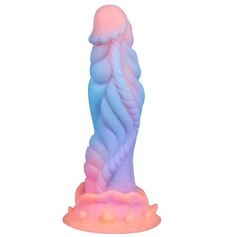 ASHBURN Silicone Luminous 9 Inch Realistic Alien Dildo