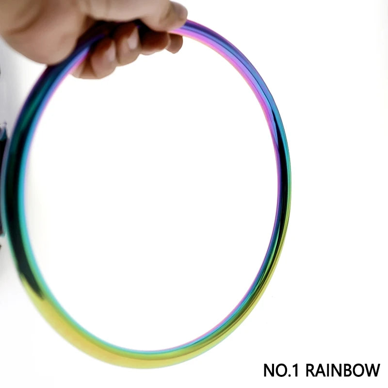 Silver/Rainbow Stainless Steel Basic Japanese Shibari Ring Suspension Bondage Gear Accessories BDSM Game Sex Toys for Couples
