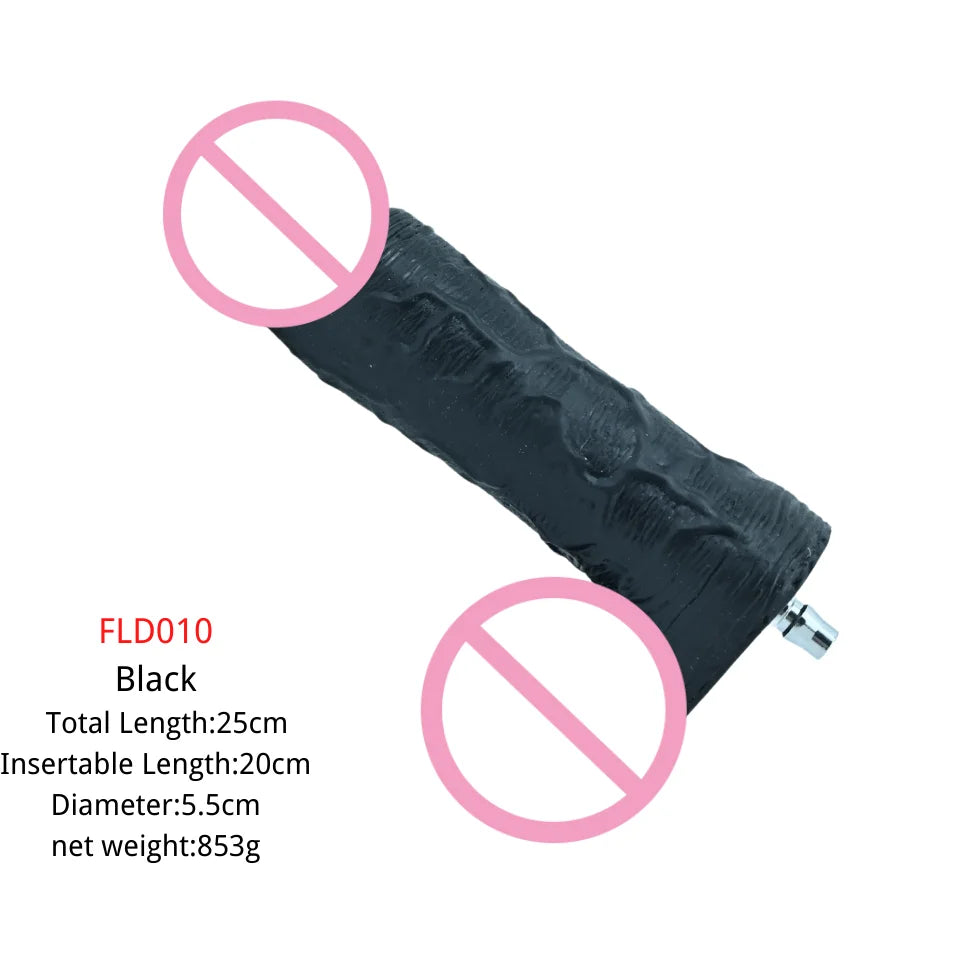 ROUGH BEAST Big Black Dildo for Vac-u-lock/Quick Plug Sex Machine Love Machine Accessories for Women and Girls Anal Game Toys