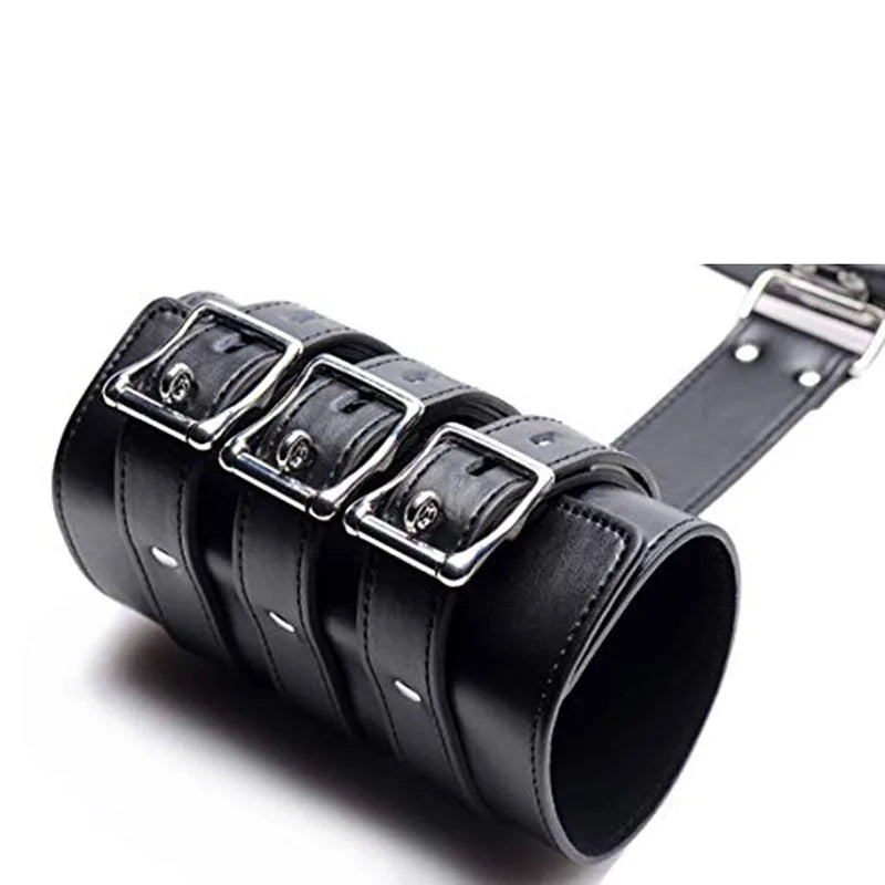 Leather Handcuffs Bdsm Straps Sex Toys SM Sexy Bondage Cuffs Arms Behind Back Restraints Erotic Adult Toys For Women Couples