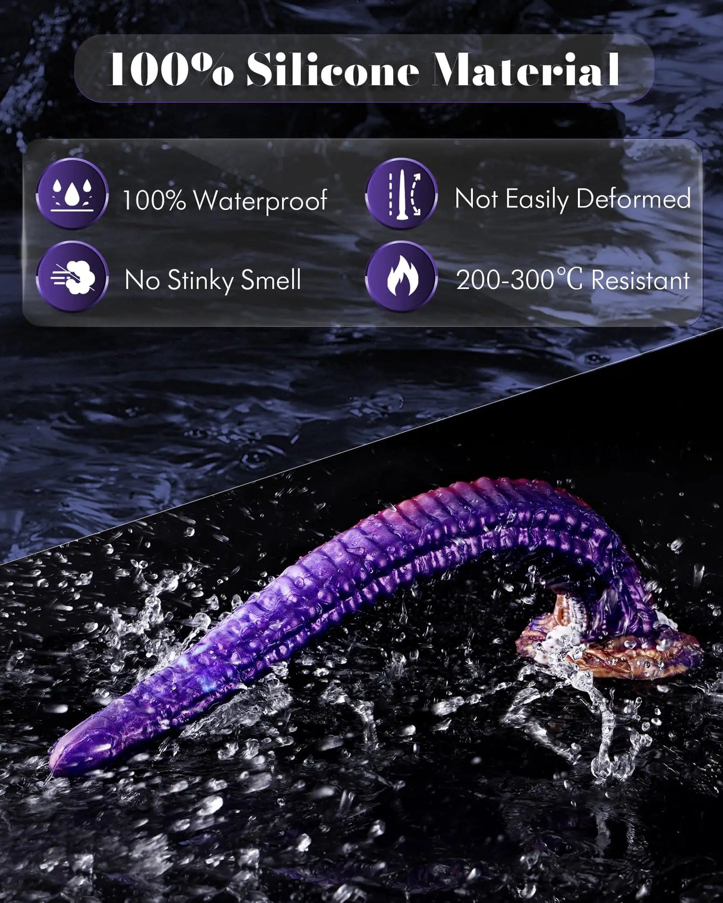 Super Long Monster alien Anal Dildo Fantasy Halloween Skeleton Dildo with Powerful Suction Cup Sex Toy for Men Women