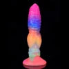 Hot-selling Skin-friendly and Comfortable Soft Silicone Dildo in New Luminous Colour