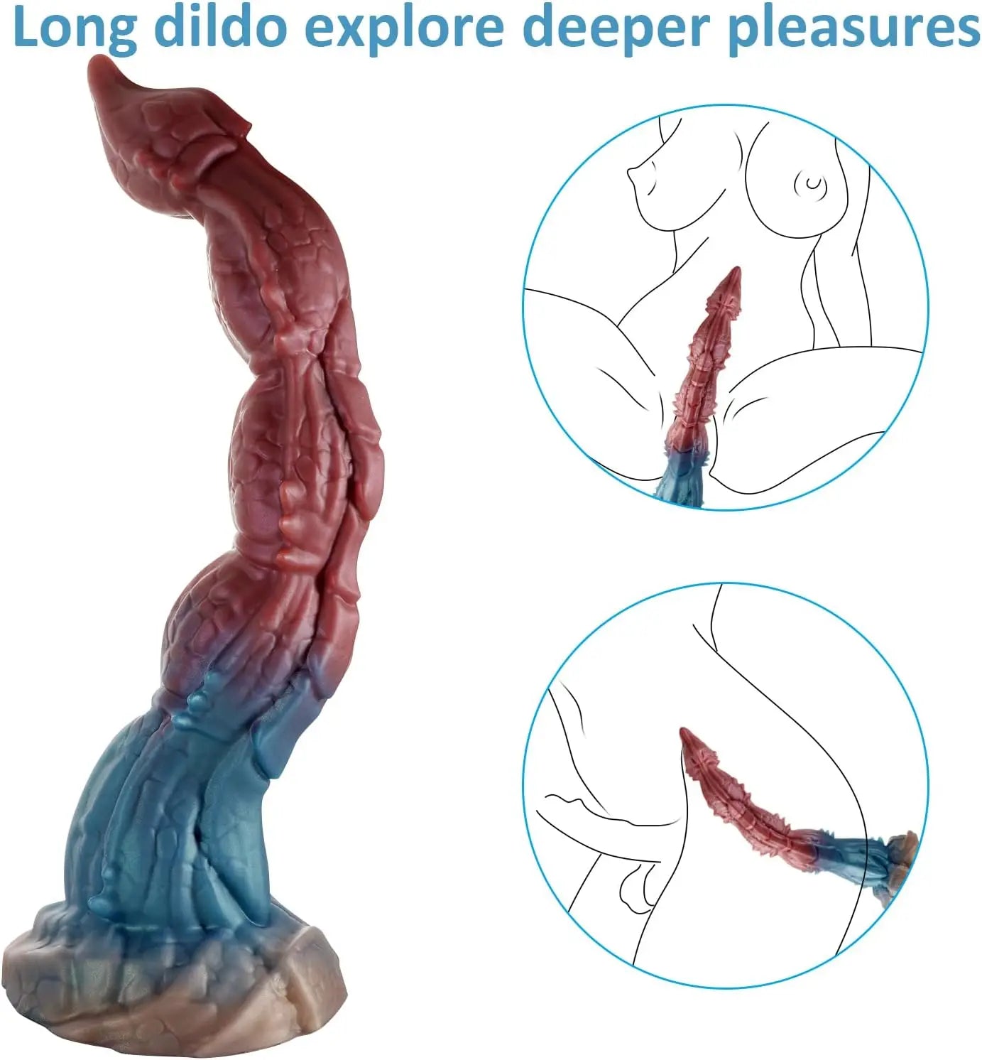 Super Long Dildo Big Monster alien Animal Dildo with Strong Suction Cup Silicone Scorpion Anal Plug Sex Toy for Men Women