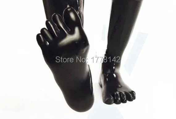 LATEX CATSUIT WITH GLOVES TOES toe Sock Catsuits / Man Latex Catsuit