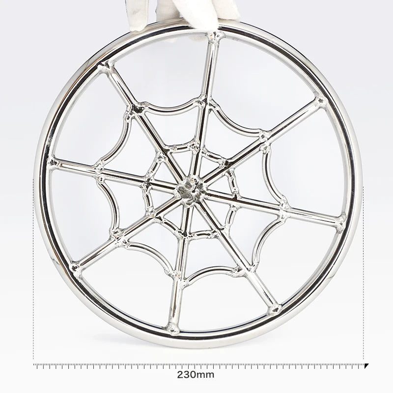 Spider Web Stainless Steel Japanese Shibari Ring Suspension Bondage Gear Accessories Chastity Device BDSM Game Sex Toys 12