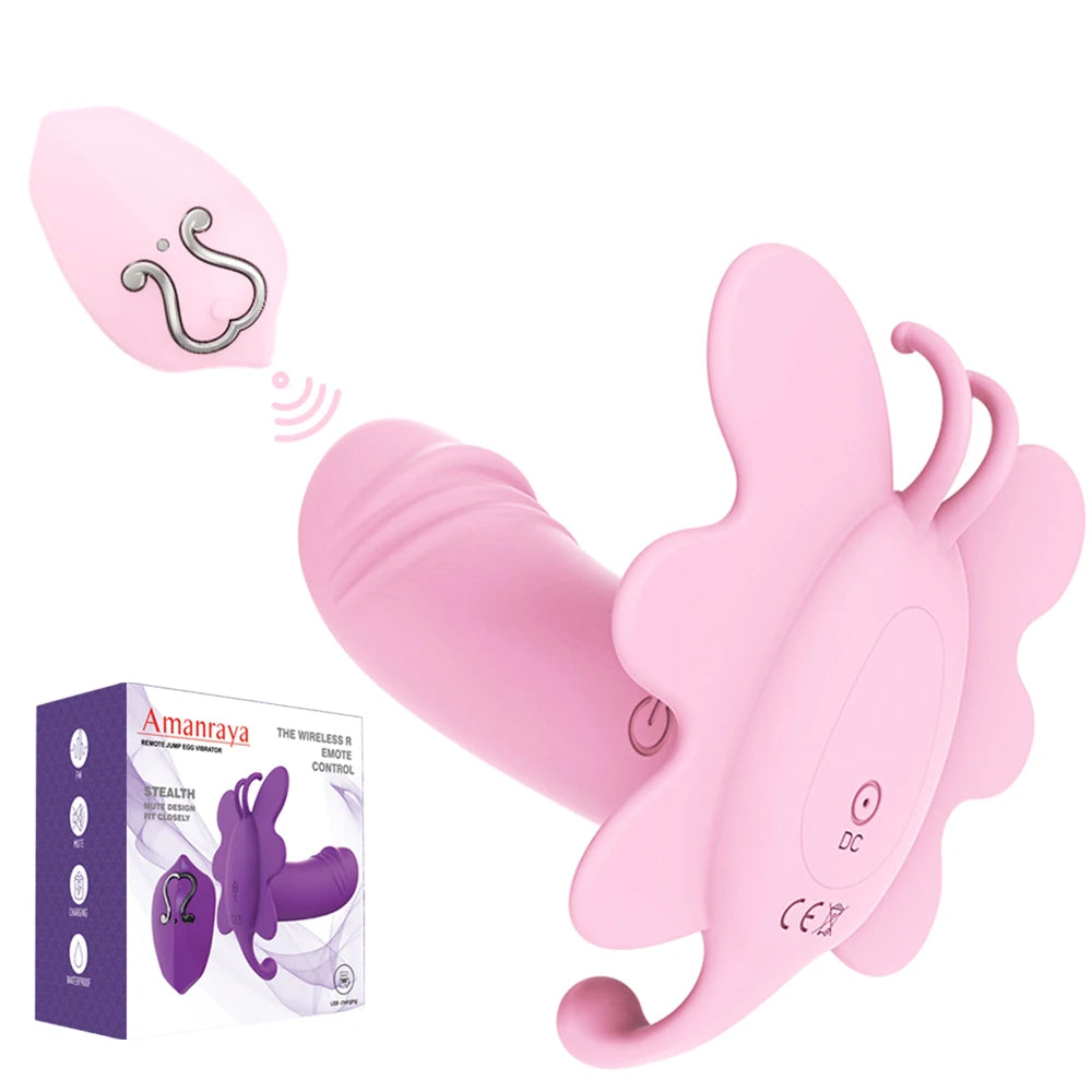 ASHBURNS Remote Control Wearable Vibrator Invisible Butterfly lingerie