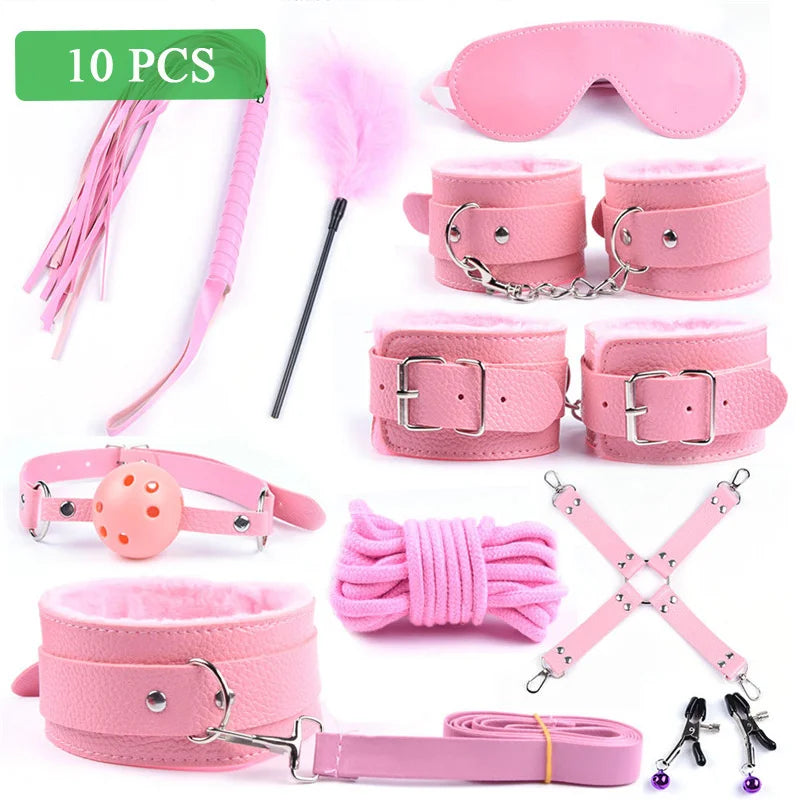 40CM Long Fox Tail Anal Plug BDSM Sex Bondage Adult Sex Toys for Women Sex Handcuffs Whip Mask Adult Games